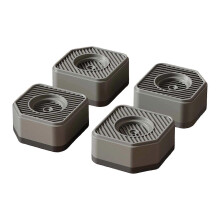 Gray 4 Pieces Washing Machine Anti Vibration Pads Non Skid Stabilizer Shock Absorbing