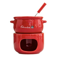 Red Fondue Cup Chocolate Melting Mug Cookware Sturdy Gifts Accessories Kitchen
