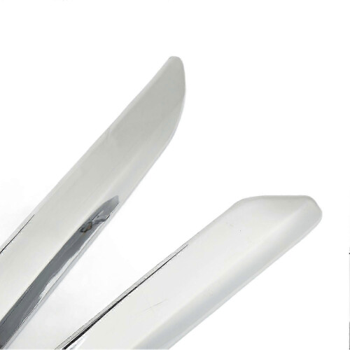 2 Pcs Chrome Silver Anti-Scratch Bumper Strips for Citroen C5 X7 (2007-2015) - Left and Right Replacement 2