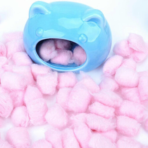 Practical Small Pet Cotton Balls Sleeping Bed Filler Soft Keep Warm In Winter 2