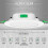 12 pezzi Faretti LED da incasso a soffitto da 7 W, sottili, TAO 2