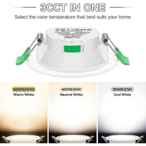 12 pezzi Faretti LED da incasso a soffitto da 7 W, sottili, TAO 2