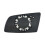 Right Door Wing Side Mirror Glass Heated With Backing Plate For - 5 Series E60 E61 E63 E64 2003-201 3