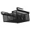 black Hanging Pullout Drawer Basket under Cabinet Organizer Space Saving under Shelf 2