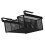 black Hanging Pullout Drawer Basket under Cabinet Organizer Space Saving under Shelf 3