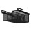 black Hanging Pullout Drawer Basket under Cabinet Organizer Space Saving under Shelf 4
