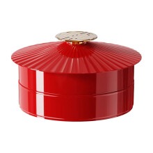 Double layer Divided Serving Tray with Lid Snack Platter Food Plates with Compartments