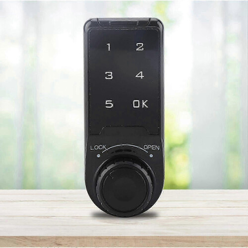 Combination Lock, Door Access Digital Electronic Security Cabinet Coded Locker Touch Keypad Password Key Access Lock - B 1