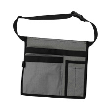 grey Tool Belt Apron,Work Belt Adjustable with Multiple Pockets Gardening Tool Waist