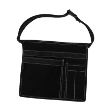 black Tool Belt Apron,Work Belt Adjustable with Multiple Pockets Gardening Tool Waist
