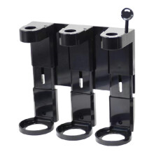 Three Head Soap Bottle Dispenser Holder Wall Mounted Shampoo Bottle Shelf Display Hanger