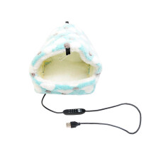 Blue L Hamster Warm House Fleece Hut USB Powered Adjustable Temperature Comfortable