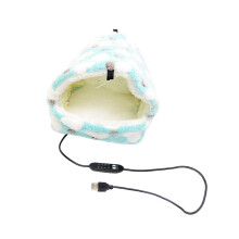 Blue XL Hamster Warm House Fleece Hut USB Powered Adjustable Temperature Comfortable