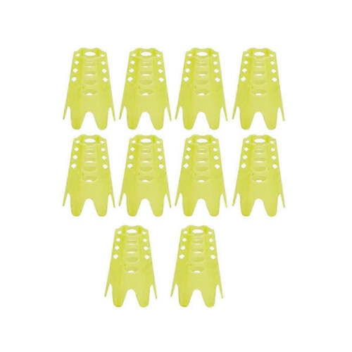 10Pcs Golf Mat Tees,Golf Simulator Tees,Practice for Driving Range,Home for Golf Training,Yellow L
