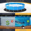 10ft Round Pool Liners PunctureResistant Foldable Hot Tub Floor Mat, Black 10ft 3