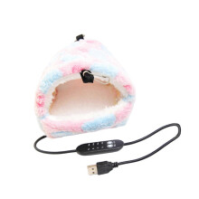 Pink XL Hamster Warm House Fleece Hut USB Powered Adjustable Temperature Comfortable