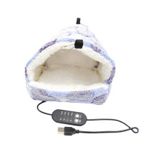 Violet XL Hamster Warm House Fleece Hut USB Powered Adjustable Temperature Comfortable