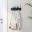 Vintage self-adhesive key rack with 6 hooks & shelf, for hallway/kitchen/office 3