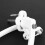 Double Ended Solid Thick Lever Handle With Keys For Door And Windowwhite 5