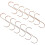 Tiny S Hooks Practical Design Metal Hanging Hooks for Home Organization Rose Gold 12Pcs 3