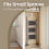 Songmics (Grey) 3-Tier Folding Stool, Step Ladder with Safety Lock, for Home Storage 3