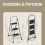 Songmics (Grey) 3-Tier Folding Stool, Step Ladder with Safety Lock, for Home Storage 6