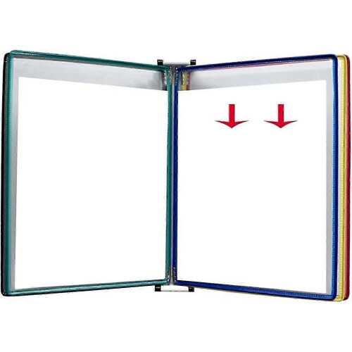 A4 Magnetic Document Holder, A4 Leaflet Holder Wall Mounted, A4 Document Stand 33x23x5.8CM Multicolor 1