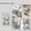 30 Pack Adhesive Hooks Heavy Duty Wall Hooks Strong Adhesive Hooks 22lbs/10kg 4