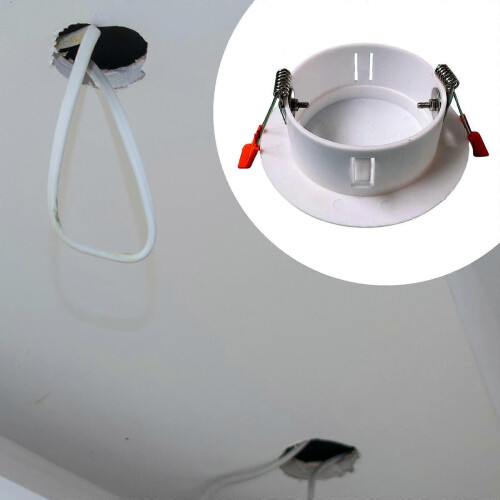 80 to 89mm Hole Spring Ceiling Cover Plate Downlight Hole Cap Compact Round Sturdy Decorative 2