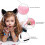 Copricapo per cosplay con orecchie da gatto, cerchietti per capelli per bambini, 2 pezzi 5