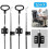 2 Stück Relaxsessel-Kabelzuggriff-Entriegelungs-D-Ring-Kabel 3