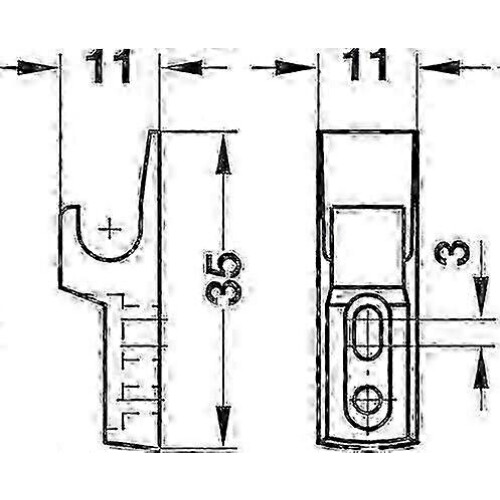 2x Mini Touch Catch Sluiting Kastdeuren voor Caravan en Camper 2