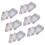 Decorative Rectangular Tin Box for Storage 6Pcs Floral Printed Metal 4