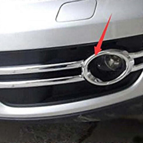 For- Q5 2009-2012 Abs Chrome Front Fog Light Lamp Grill Frame Panel Cover Bezel Auto Styling Garnis 2