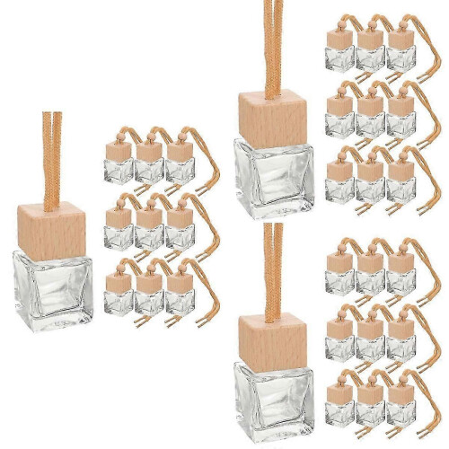 Perfume Diffuser Bottles Car Empty Bottles for Car Decoration 30Pcs Khaki 1