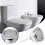 Bathroom Toilet Push Button Single Flush Button Toilet Water Tank Button 2