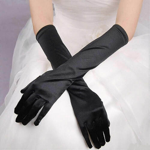 Solid Color Long Gloves - Super Soft, High Elasticity, Skin-Friendly, Fade-Resistant 2