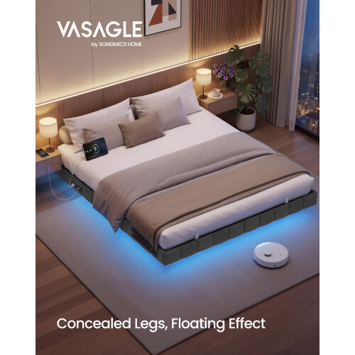 VASAGLE Bed Frame King Size 200x150x26cm 2