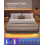 VASAGLE Bed Frame King Size 200x150x26cm 5