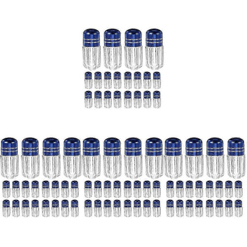 Pill Container Bottles Empty Plastic Medicine Bottles for Storage 80Pcs 2