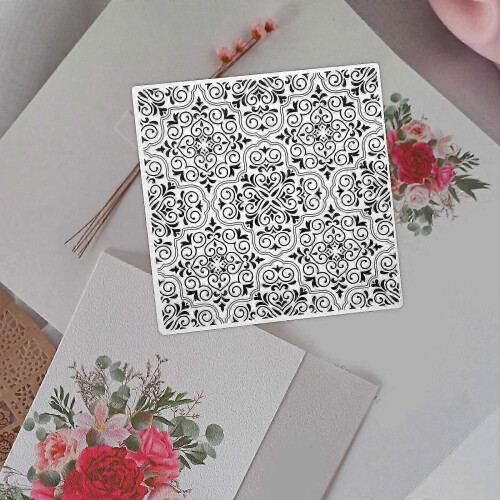 Cutting Dies Stencil Plastic Embossing Template for Decoration 3Pcs Set 1