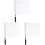 3Pcs Multi-Sport White Signal Flags Handheld with Comfortable Grip 1