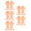 30Pairs Realistic Beige Plastic Miniature Doll Hands for Craft Use 1