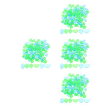 400Stk Glow-in-The-Dark Resin Kiesel Mehrfarbig Deko Steine