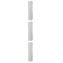 3Pcs Beige Paper Lampshade Floor Lamp Cover Replacement for Home Decor