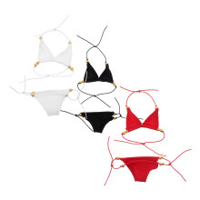 3Sets Puppen Badeoutfits Aus Stoff Farben Sommer Deko