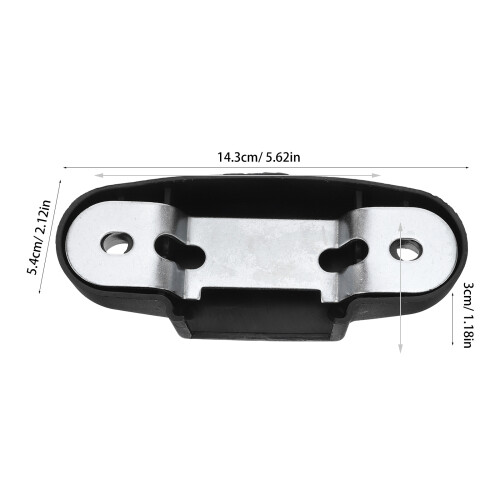 2Pièces Supports Dossier Chaise Noir Plastique Et Fer 1