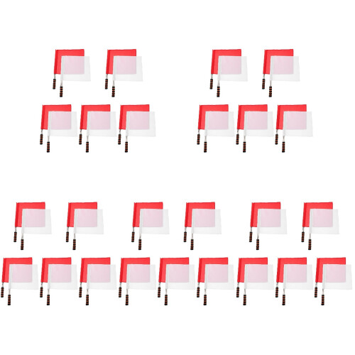10Pcs Durable Handheld Conducting Flags for Referee and Traffic Use 1
