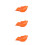 3Pcs Orange Ceramic Soap Saver Plate Leaf Shape with Spout for Shower 2