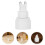 5Pcs Heat Resistant G9 to E14 Socket Base Converter White Lamp Adapter 6